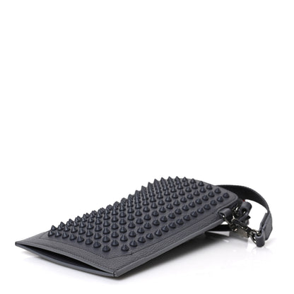 Christian Louboutin Empire Calfskin Spikes Loubilab Clutch Smoky Matte 7 of 8
