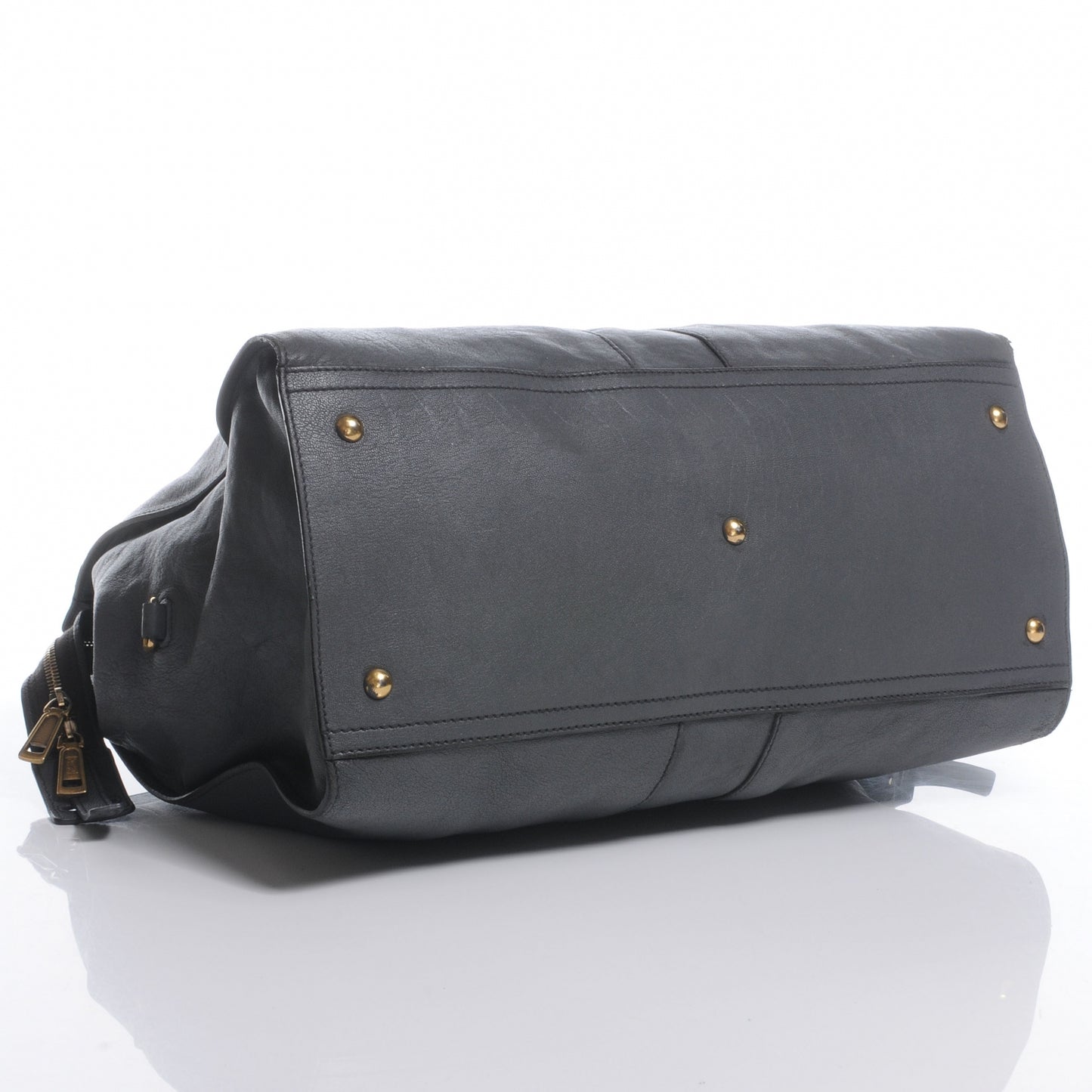 Leather Large Cabas Chyc Grey