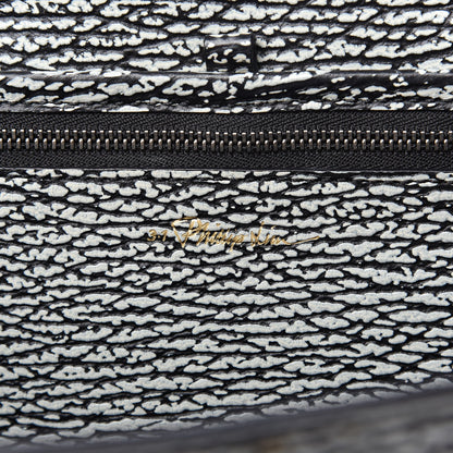 3.1 Phillip Lim Textured Calfskin Large Pashli Satchel Black Cream 8 of 9