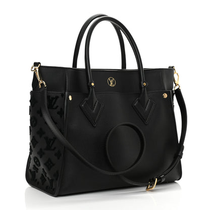 Louis Vuitton Calfskin Monogram Tufting On My Side Black 3 of 8