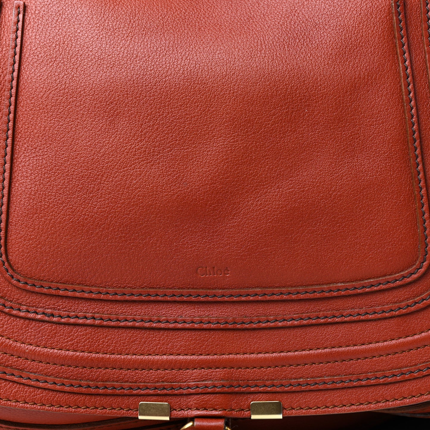 Calfskin Large Marcie Satchel Maple Leaf