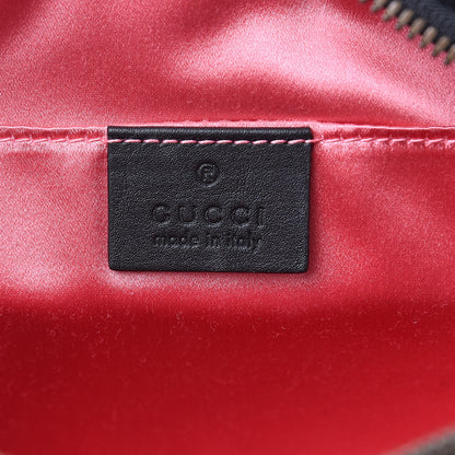 Gucci Velvet Matelasse Small GG Marmont Chain Shoulder Bag Black 6 of 8