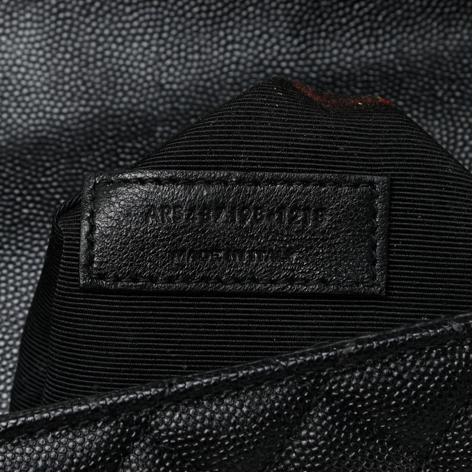 Saint Laurent Grain De Poudre Textured Mixed Matelasse Large Triquilt Monogram Satchel Black 6 of 31
