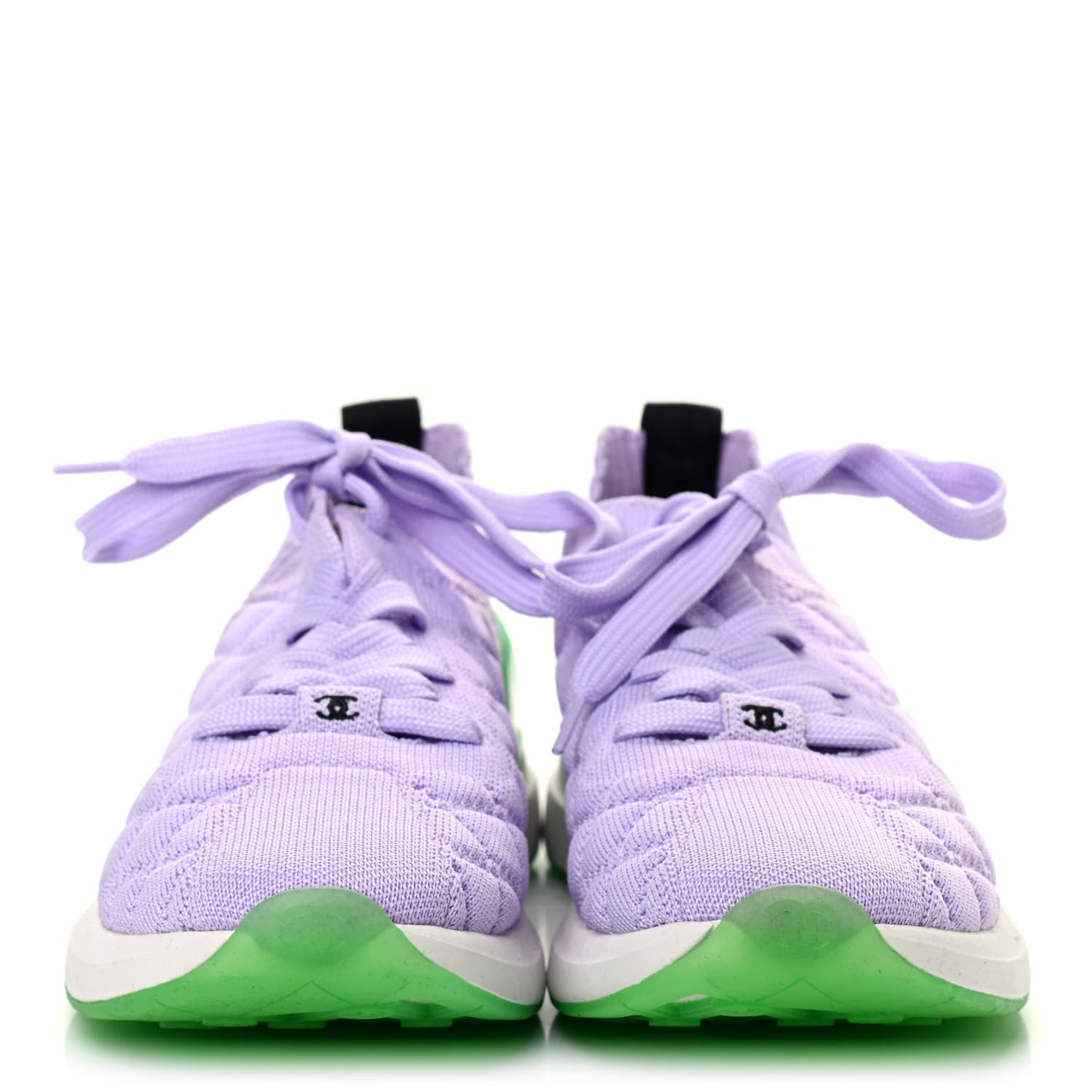 Mixed Fibers Quilted Womens CC Sneakers 39 Purple