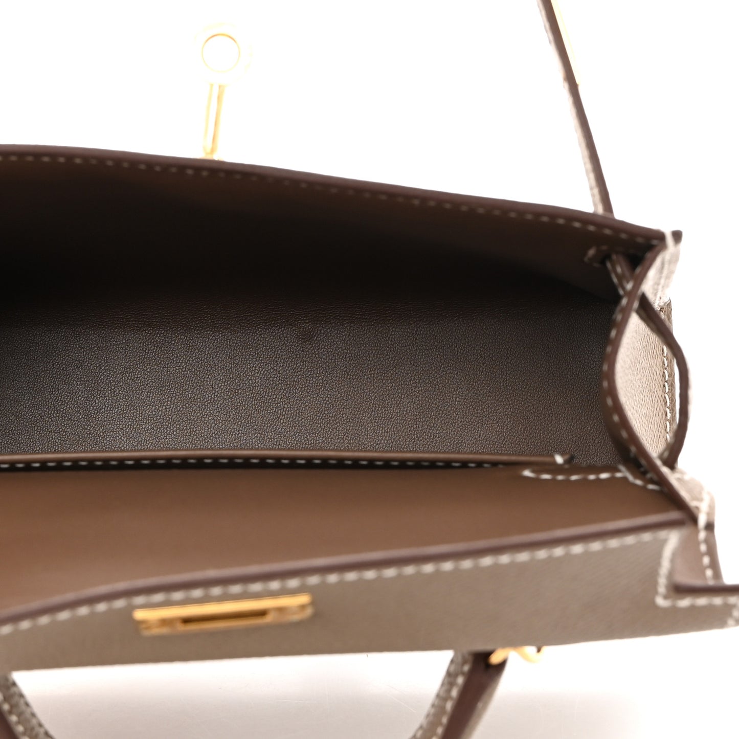 Epsom Mini Kelly Sellier 20 Etoupe