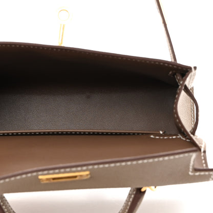 Hermes Epsom Mini Kelly Sellier 20 Etoupe 5 of 14