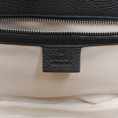 Gucci Python New Bamboo Large Top Handle Bag Black 6 of 7