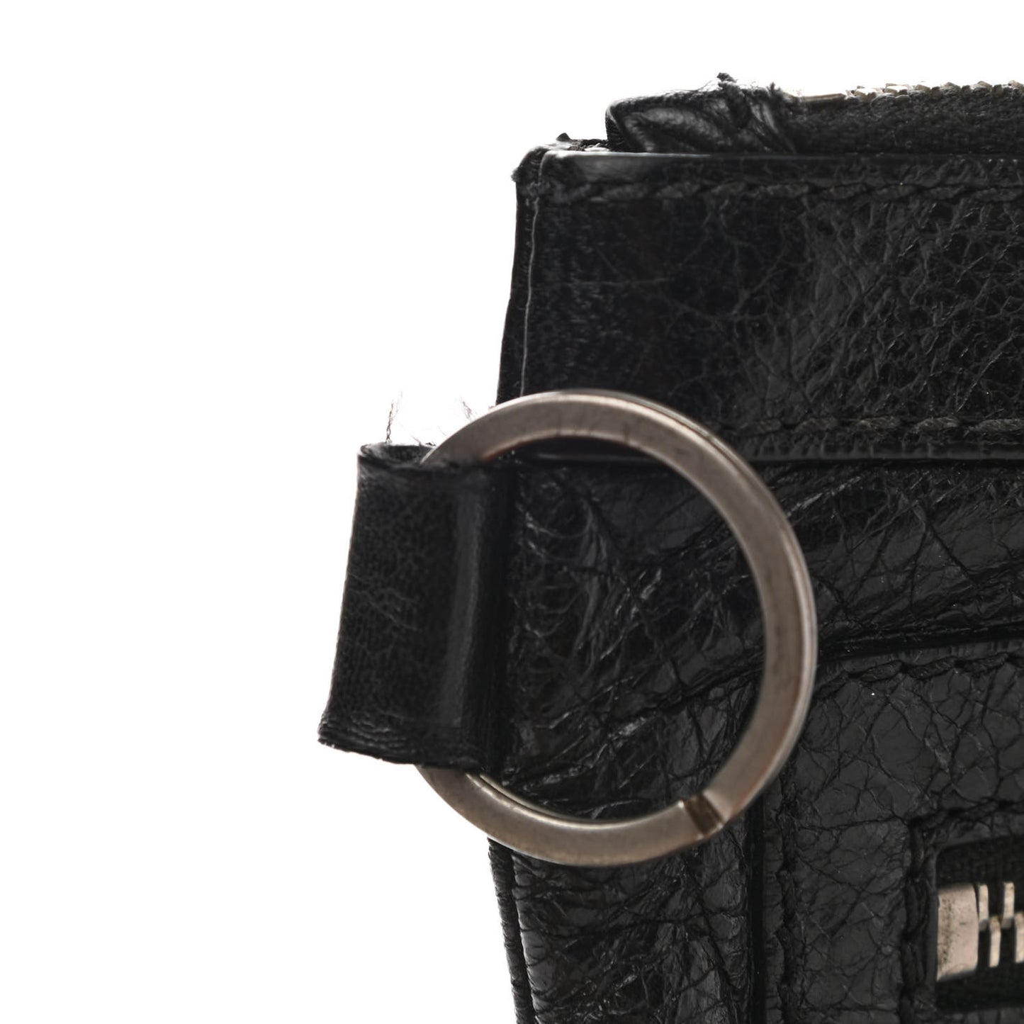 Agneau Arena Classic Hardware Medium Clip Black