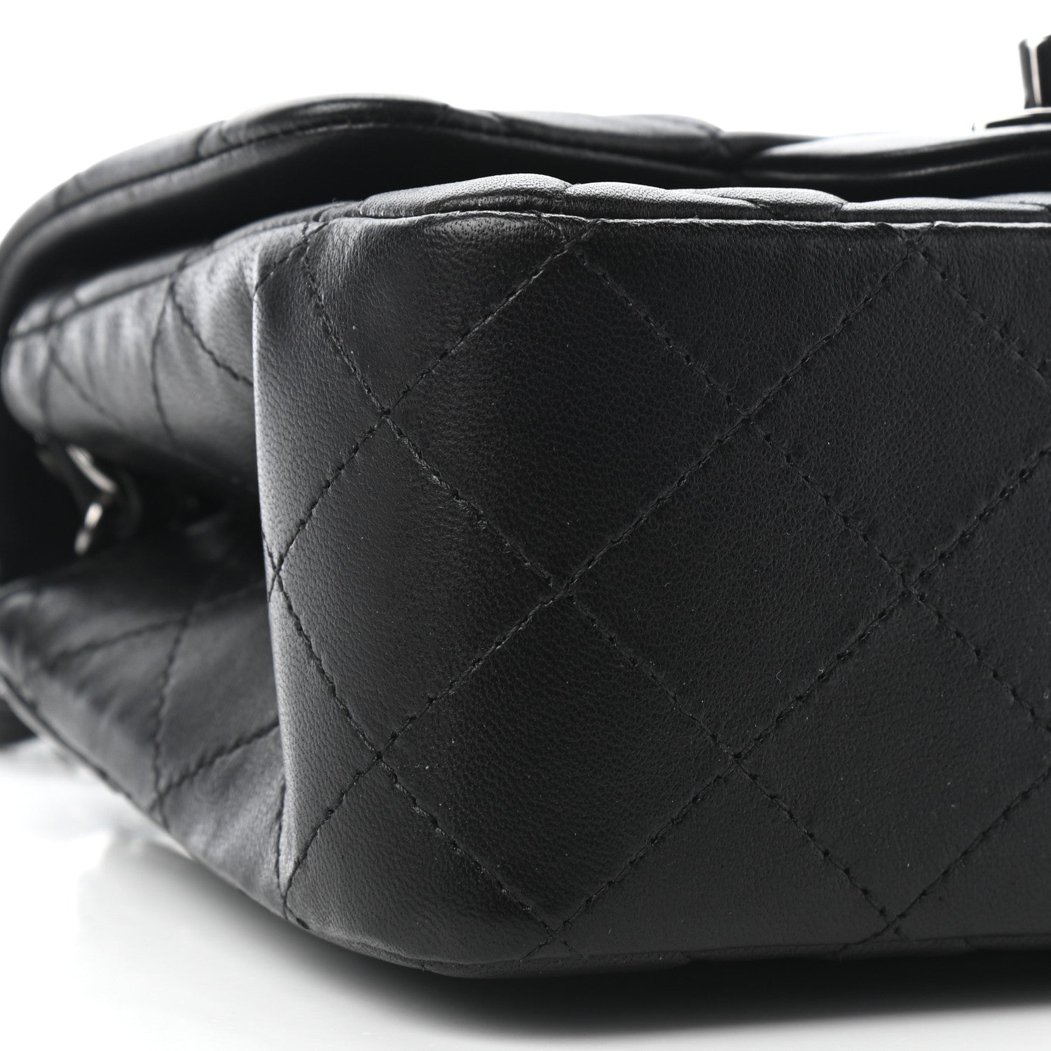 Chanel Lambskin Quilted Mini Square Flap Black 8 of 9