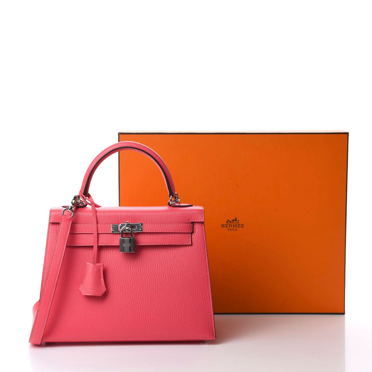 Hermes Chevre Kelly Sellier 25 Rose Lipstick 11 of 11