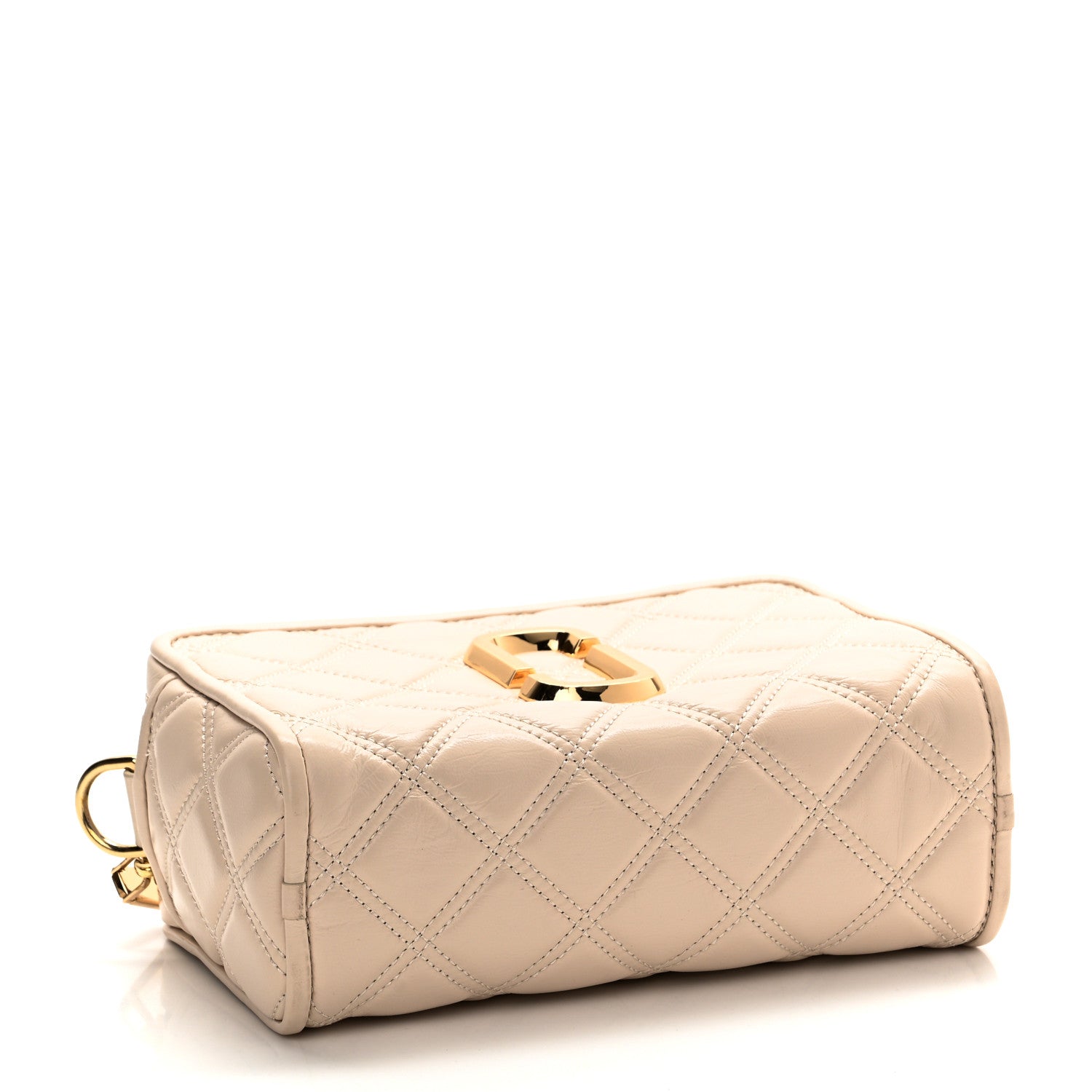 Marc Jacobs Calfskin Quilted The Softshot 21 Bag Ivory 4 of 11