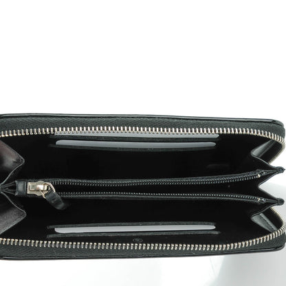 Chanel Caviar Patent Small CC Contour Zip Around Wallet Black 5 of 8