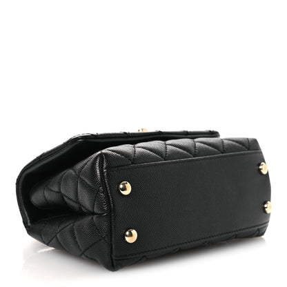 Chanel Caviar Quilted Extra Mini Coco Handle Flap Black 4 of 11