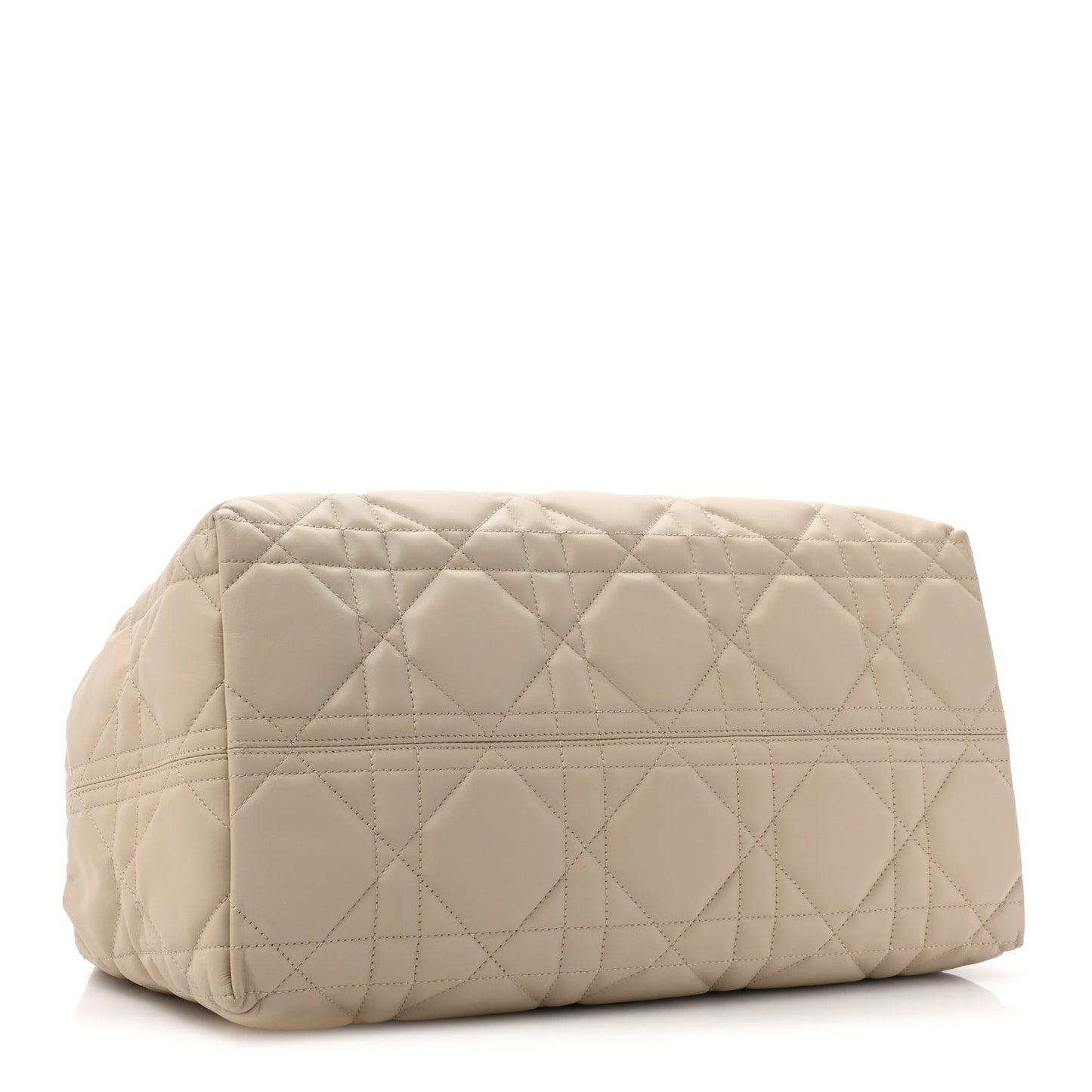 Calfskin Macrocannage Large Toujours Powder Beige