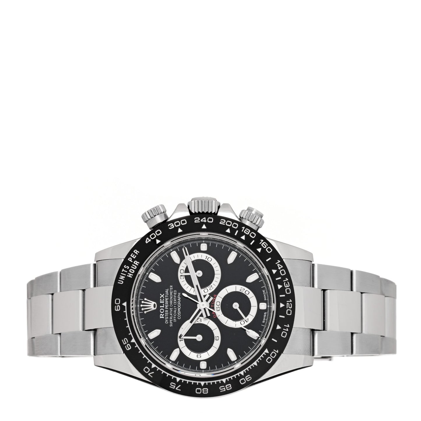 Stainless Steel 40mm Oyster Perpetual Cosmograph Daytona Watch Black 116500LN