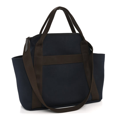 Hermes Toile Sac De Pansage Groom Bleu Navy Feu 4 of 13