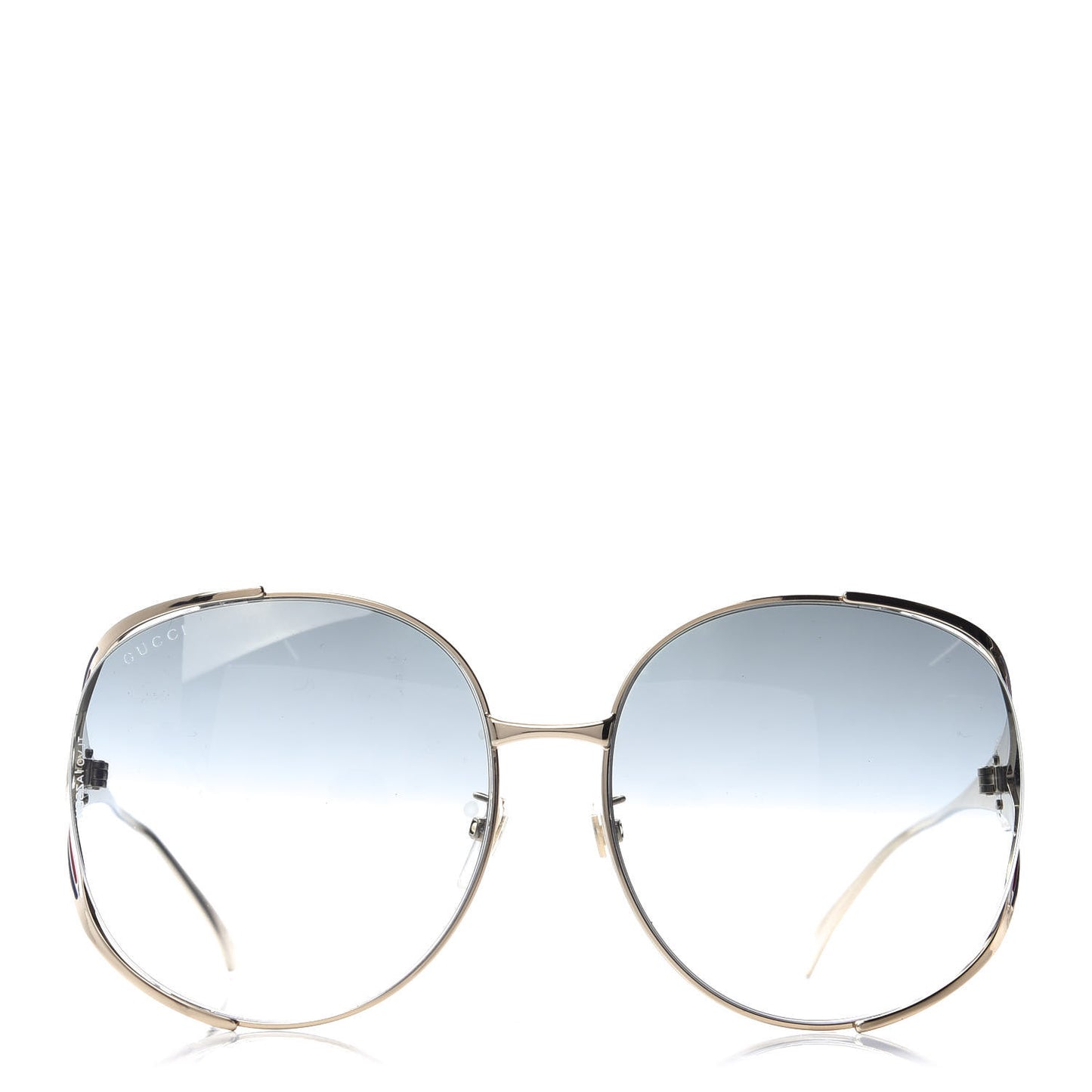 Metal Oversized Round Frame GG0225S Sunglasses Gold