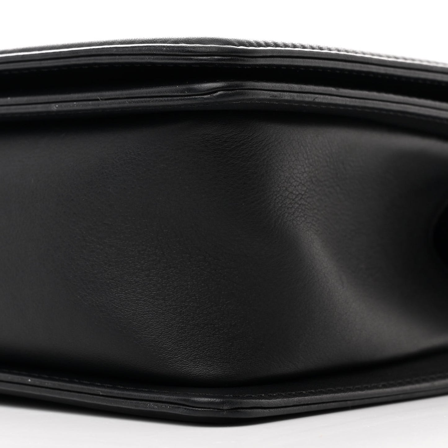 Calfskin Quilted Medium Boy Flap Black