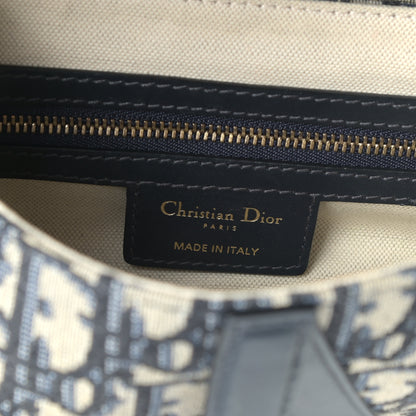 Christian Dior Oblique Saddle Bag Blue 6 of 8