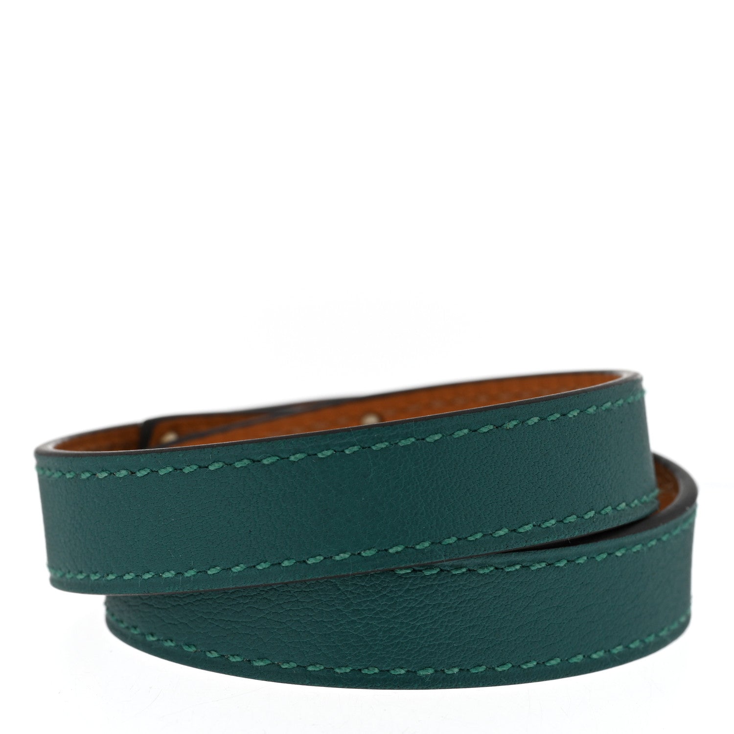 Hermes Swift Kelly Double Tour Bracelet S Malachite 3 of 7