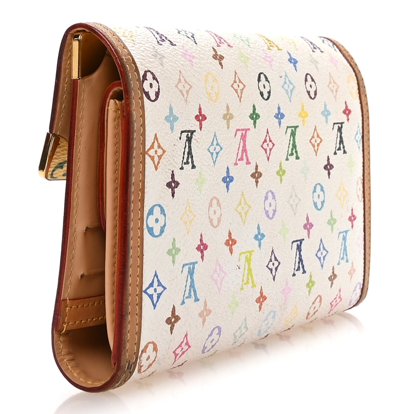 Monogram Multicolor Porte Tresor International Wallet White