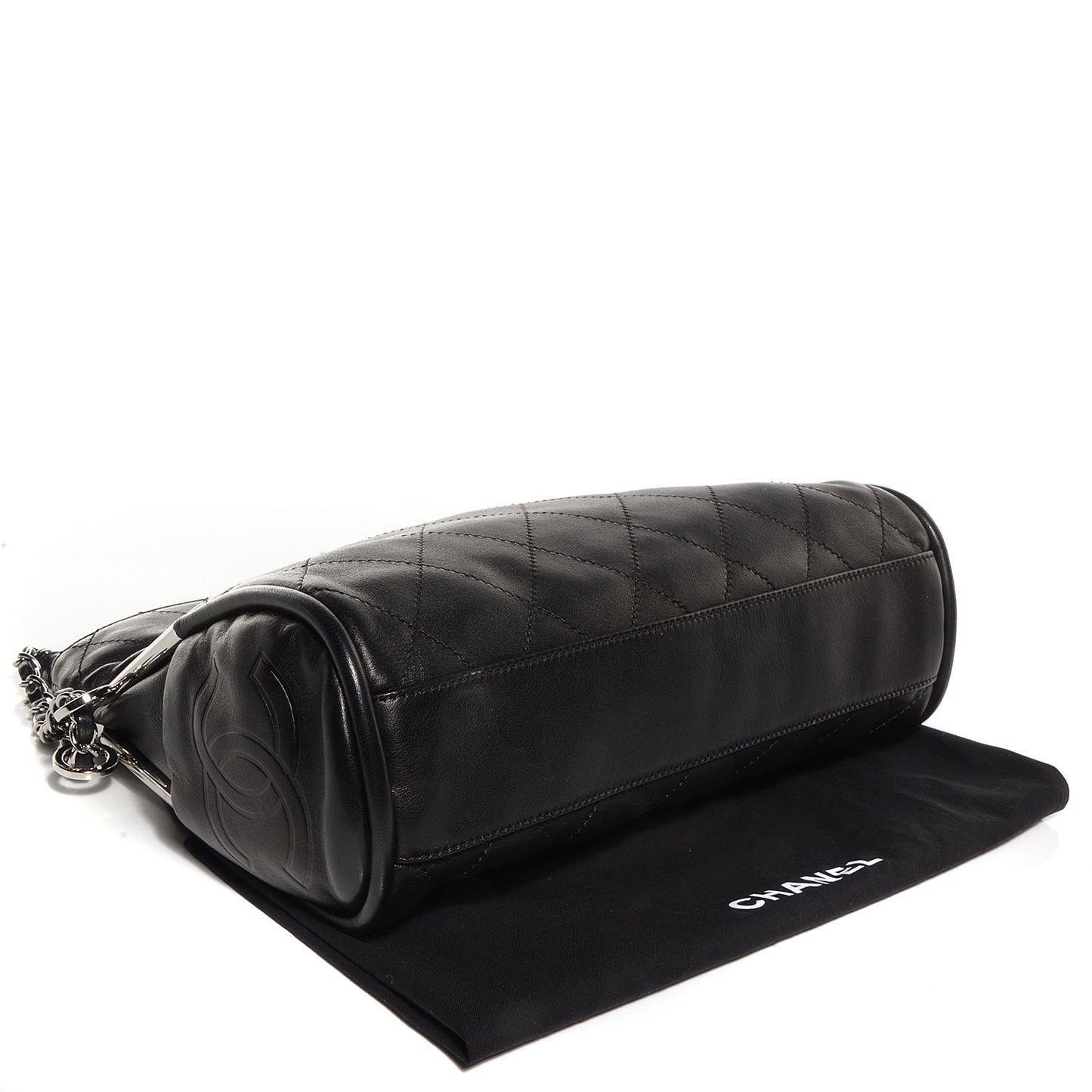 Lambskin Medium Ultimate Soft Tote Black