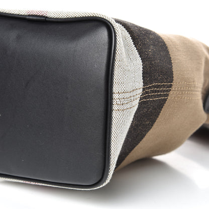 Burberry Canvas Mega Check Mini Ashby Tassel Crossbody Black 9 of 11