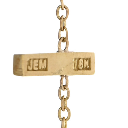 Jennifer Meyer 18K Yellow Gold Cross Bar Bracelet 3 of 4