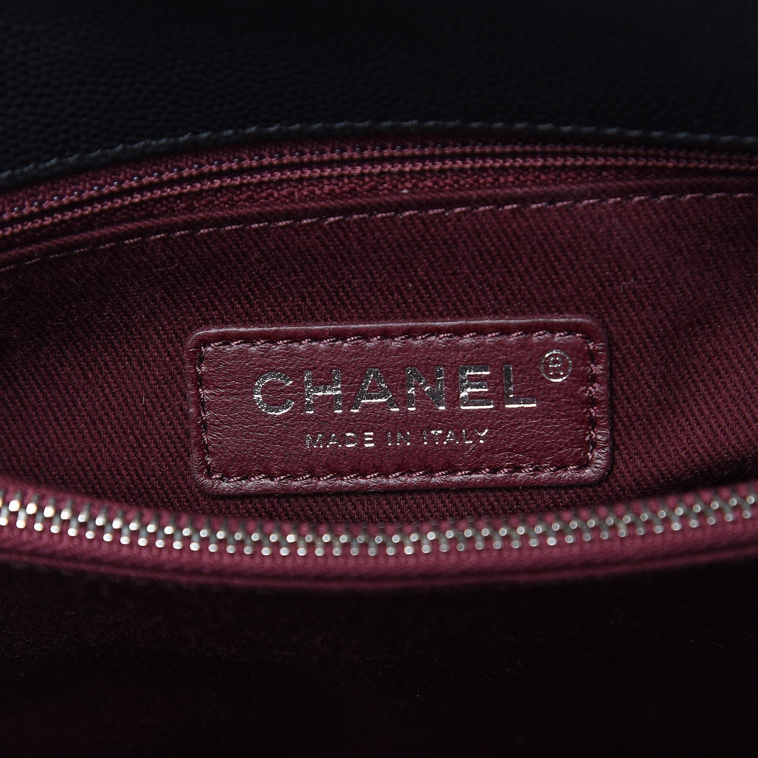 Chanel Caviar Chevron Quilted Small Coco Handle Flap Black 6 of 10