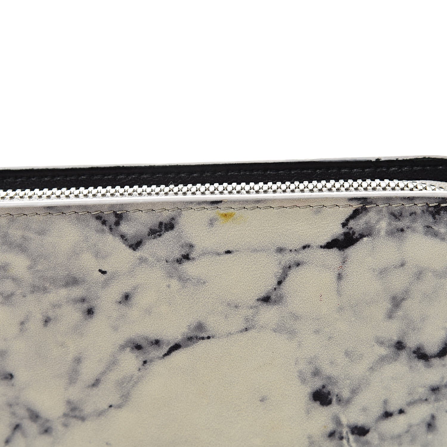 Balenciaga Veau Marbre Zip Around Wallet Blanc Marbre Black 9 of 9