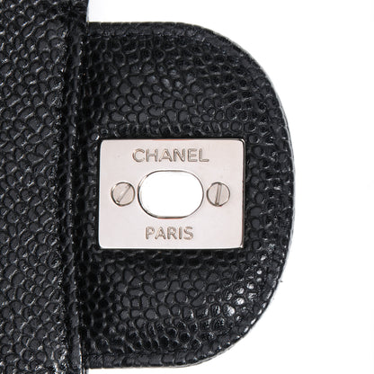Chanel Caviar Quilted Medium Double Flap Black 8 of 8