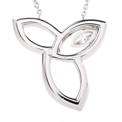 Harry Winston Platinum Diamond Lily Cluster Pendant Necklace 6 of 7