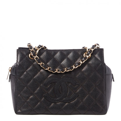 Chanel Caviar Quilted Petit Timeless Tote PTT Black 1 of 9