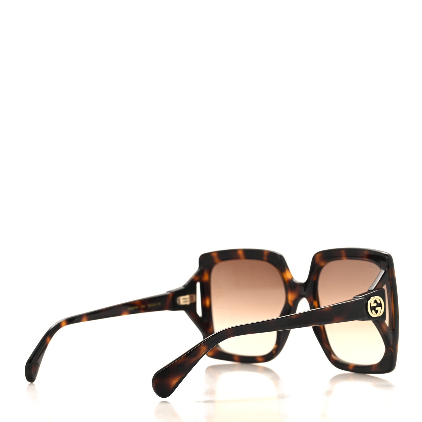 Acetate Square Frame Sunglasses GG0876S Tortoise