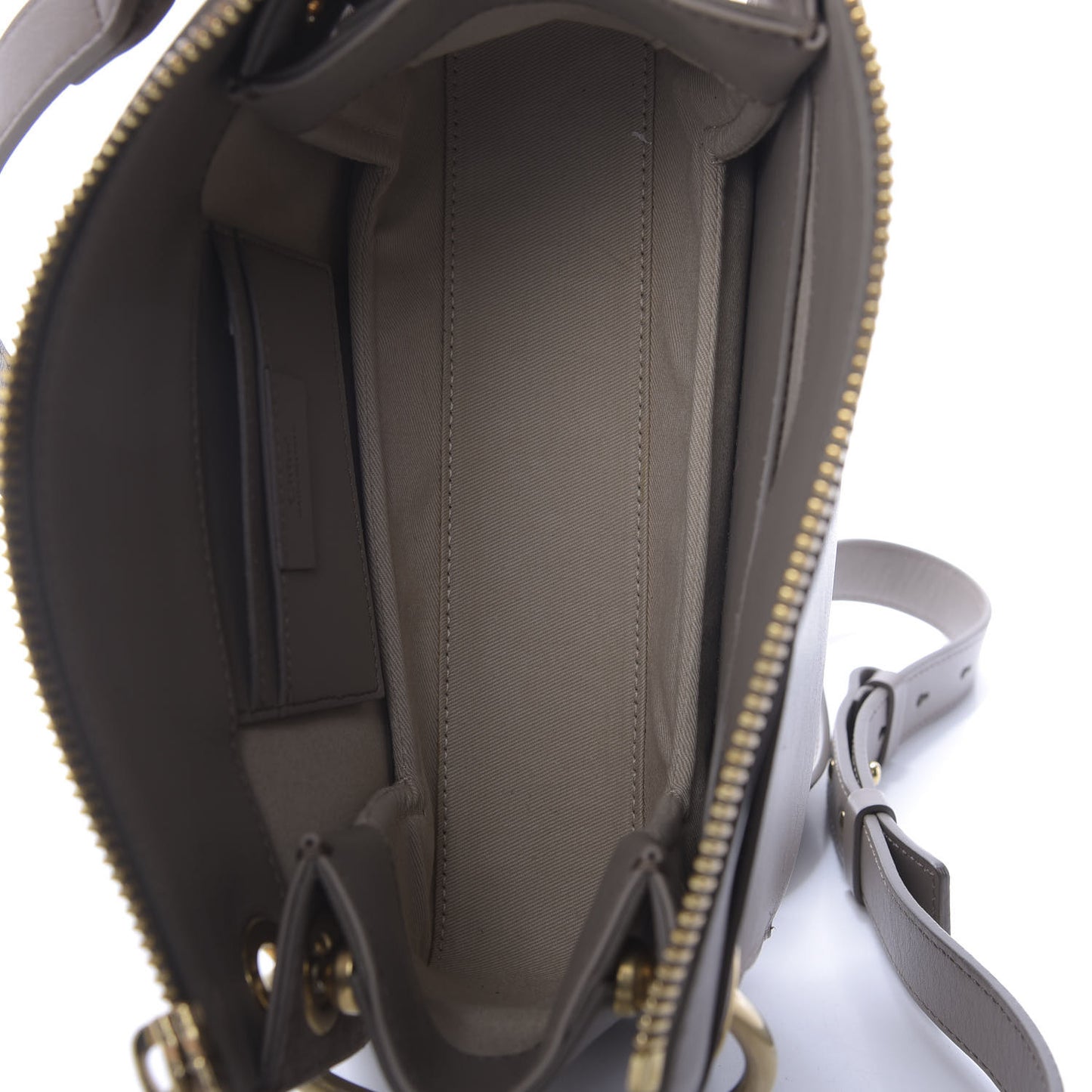 Calfskin Suede Small Roy Bag Motty Grey