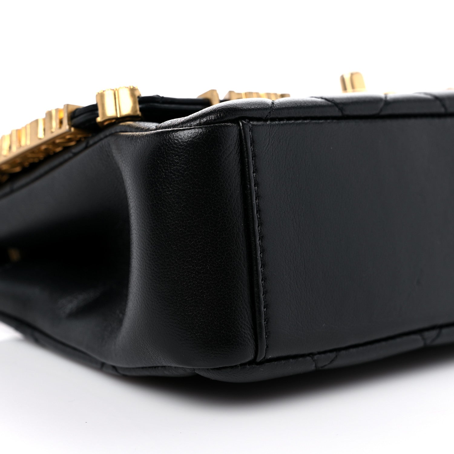 Chanel Lambskin Enamel Strass Quilted Mini Paris Monaco Flap Black 8 of 11