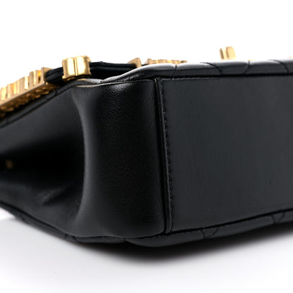Chanel Lambskin Enamel Strass Quilted Mini Paris Monaco Flap Black 8 of 11