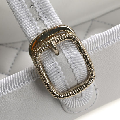 Chanel Lambskin Mary Jane Flats 39 White 10 of 12