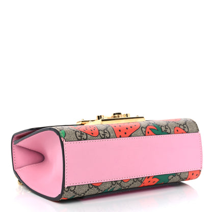 Gucci GG Supreme Monogram Strawberry Small Padlock Shoulder Bag 4 of 11
