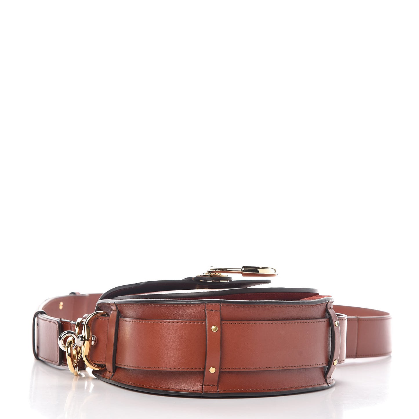 Calfskin Small Tess Bag Sepia Brown