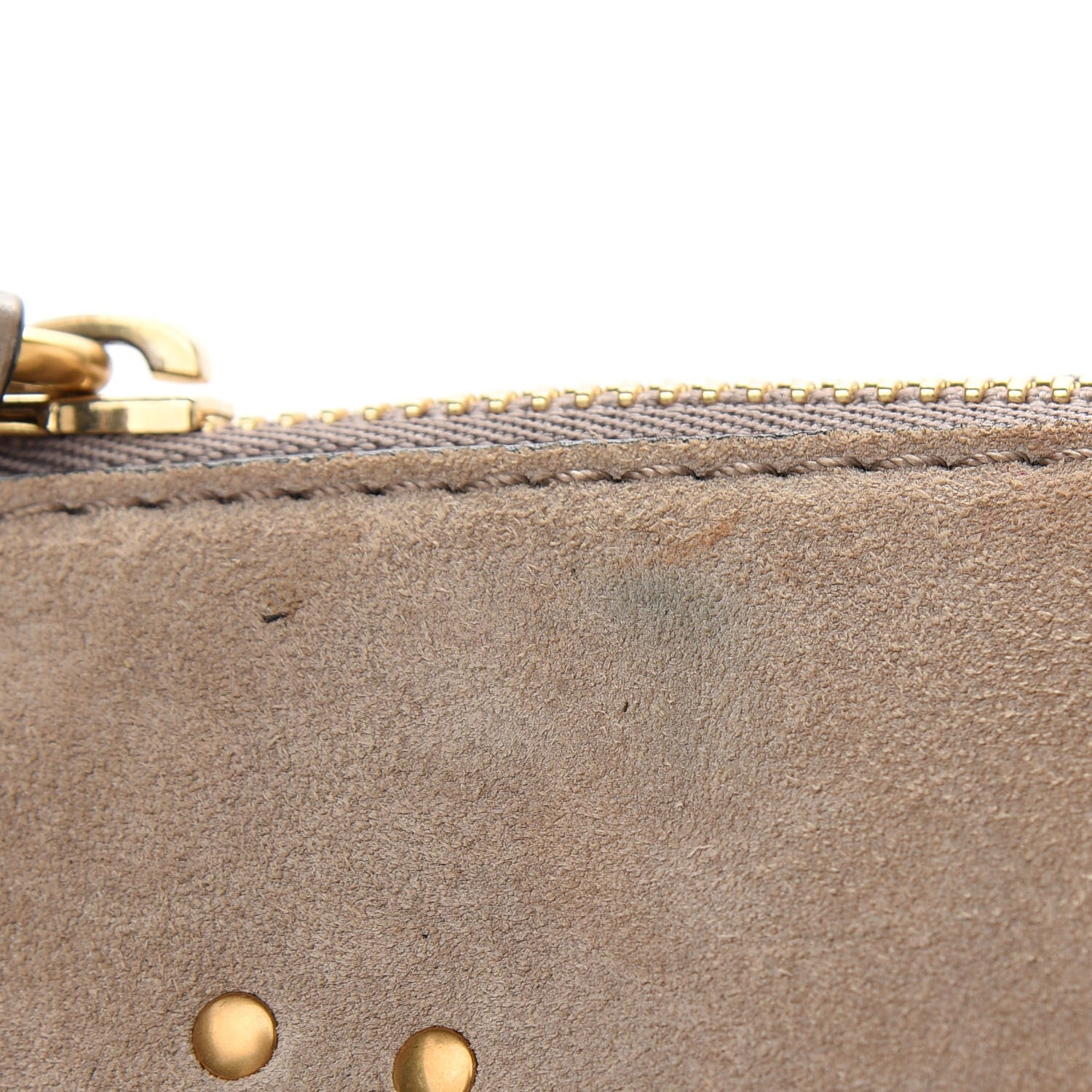 Chloe Suede Calfskin Braided Medium Marcie Satchel Motty Grey 8 of 12