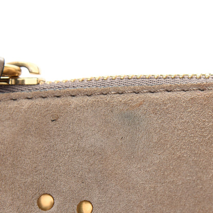 Chloe Suede Calfskin Braided Medium Marcie Satchel Motty Grey 8 of 12