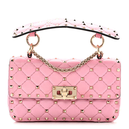 Valentino Garavani Nappa Small Rockstud Spike Shoulder Bag Giacinto 1 of 9