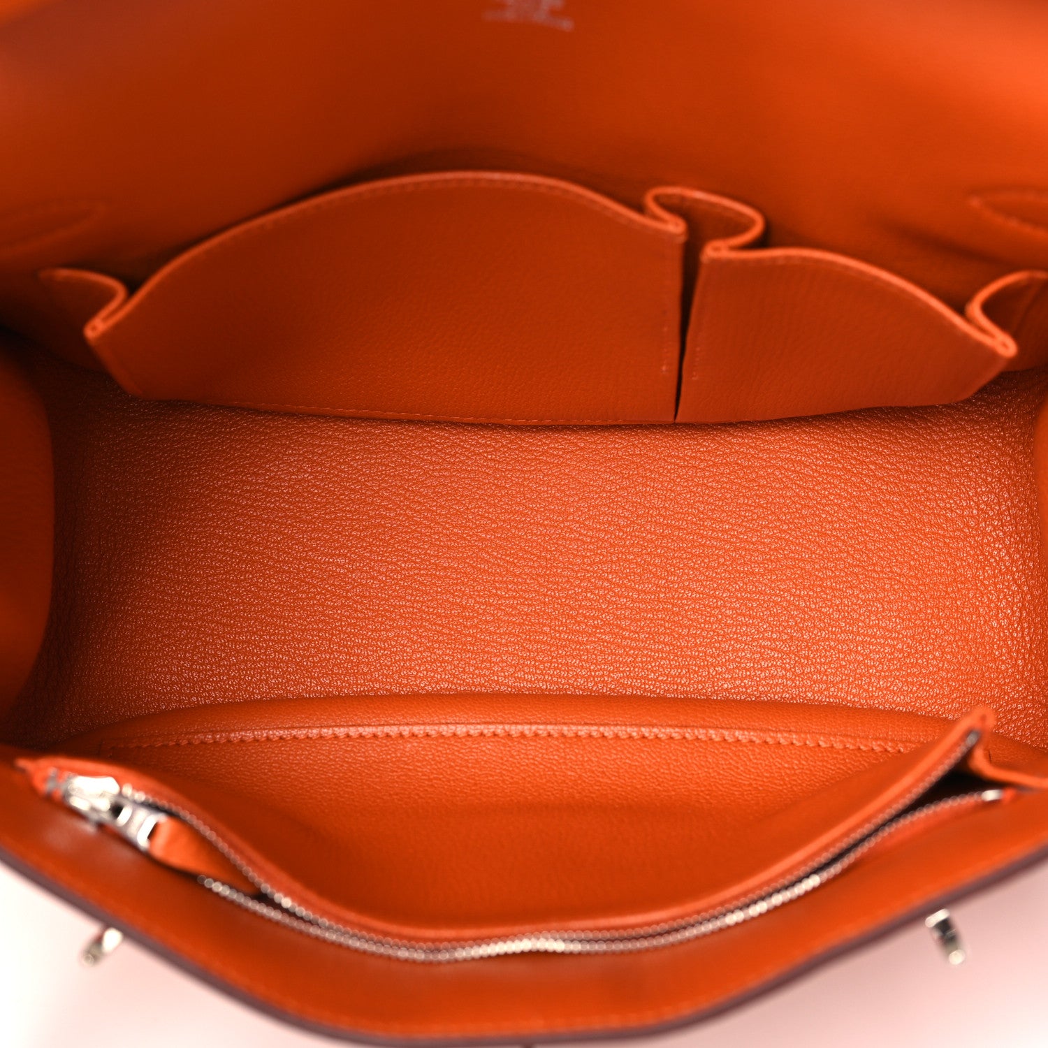 Hermes Taurillon Clemence Jypsiere 28 Orange 6 of 10