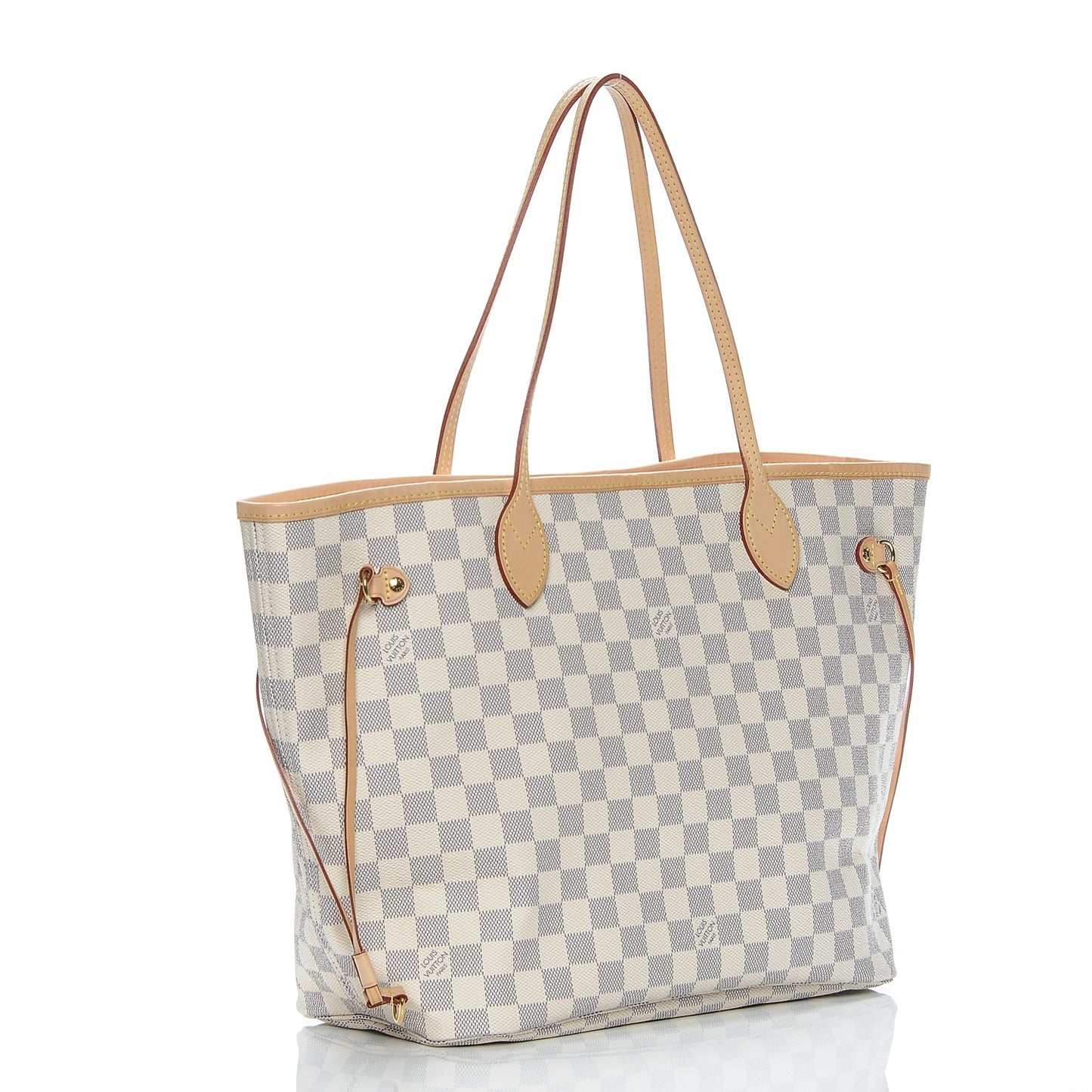 Damier Azur Neo Neverfull MM Rose Ballerine