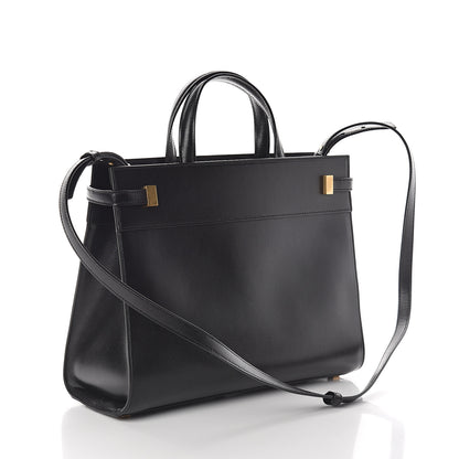 Saint Laurent Calfskin Small Manhattan Shopper Tote Black 2 of 8