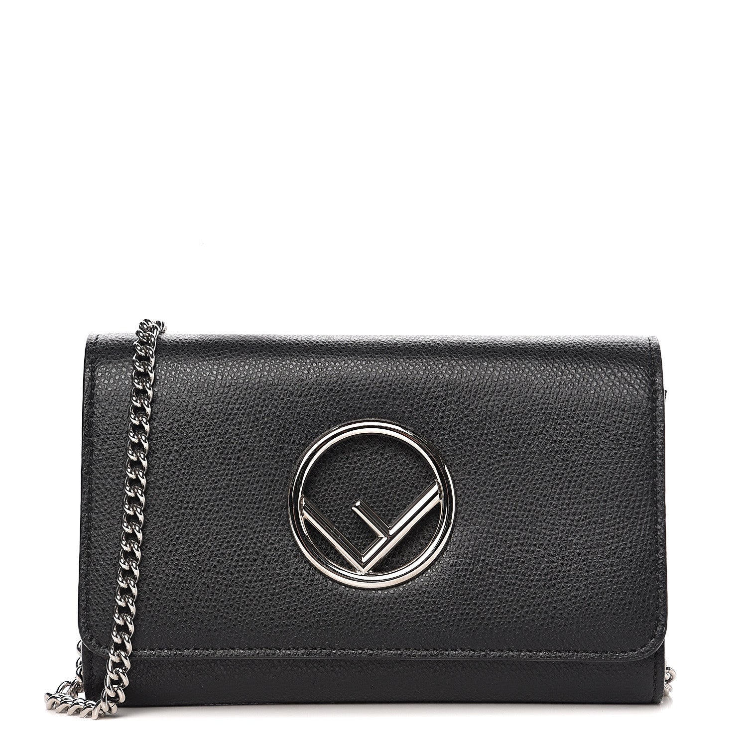 Fendi Vitello Cruise F is Fendi Wallet on Chain Black 1 of 10