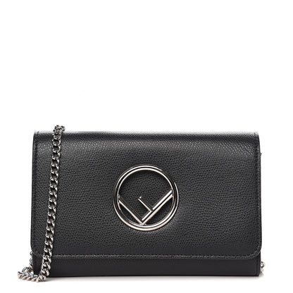 Fendi Vitello Cruise F is Fendi Wallet on Chain Black 1 of 10