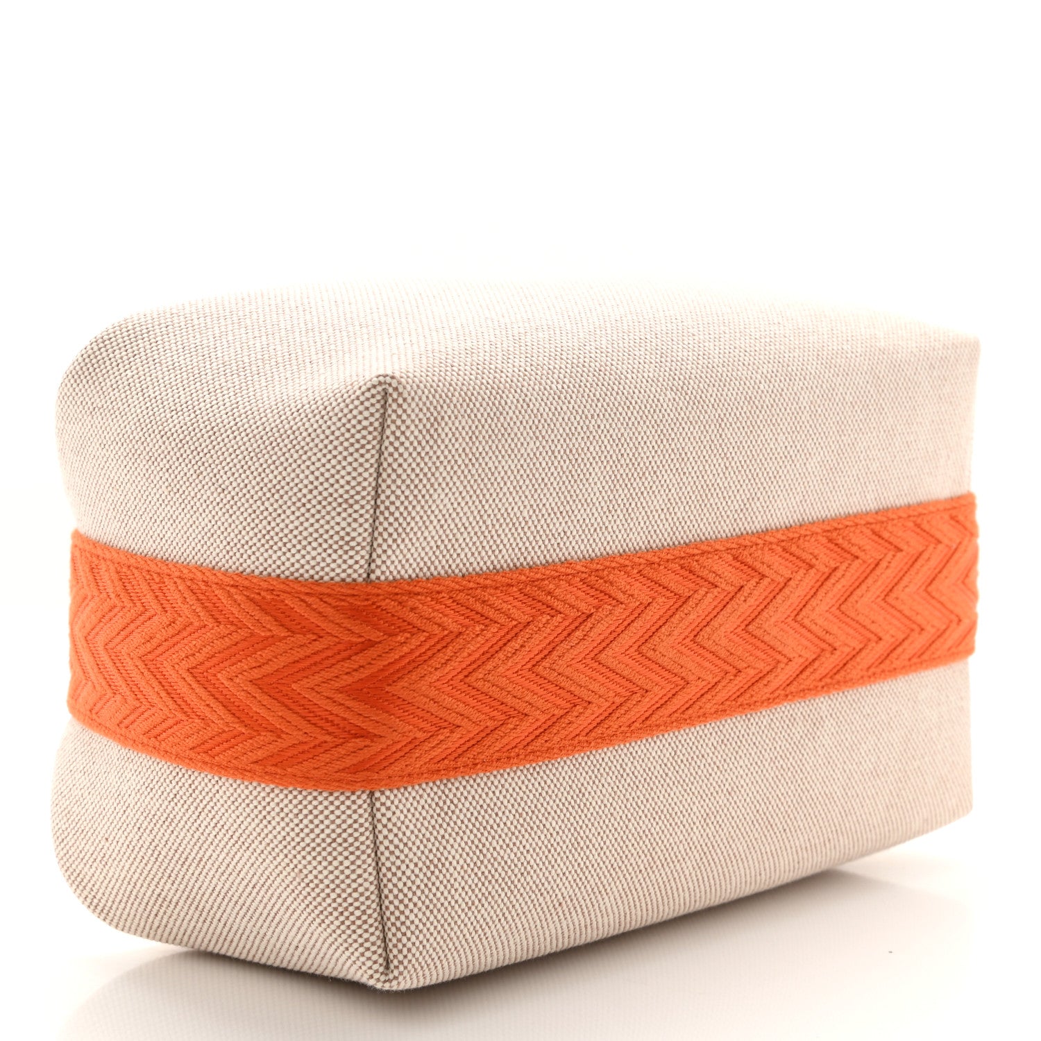 Hermes Canvas Small Bride-A-Brac Pouch Natural Orange 4 of 6
