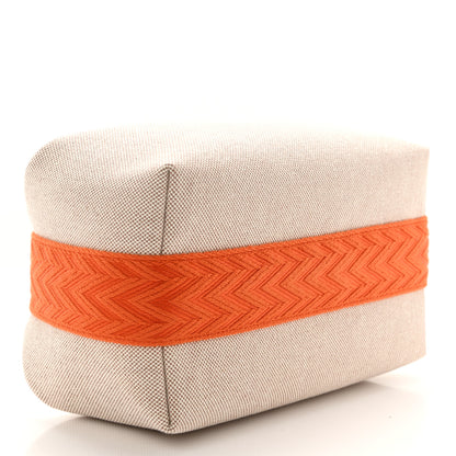 Hermes Canvas Small Bride-A-Brac Pouch Natural Orange 4 of 6